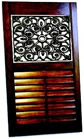 shutters insert tableaux woven wood